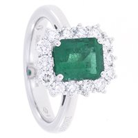 Anillo Damiani Mujer Gemme D in Oro blanco Smeraldo 1.65 Ct 20106146 - 20106146